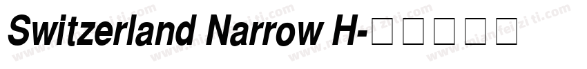 Switzerland Narrow H字体转换